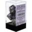 Gemini Purple-Steel / White 7 Dice Set - CHX26432